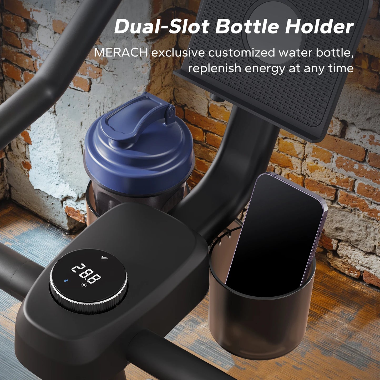 Merach Magnetic Resistance Exercise Bike With App For Indoor Cycling