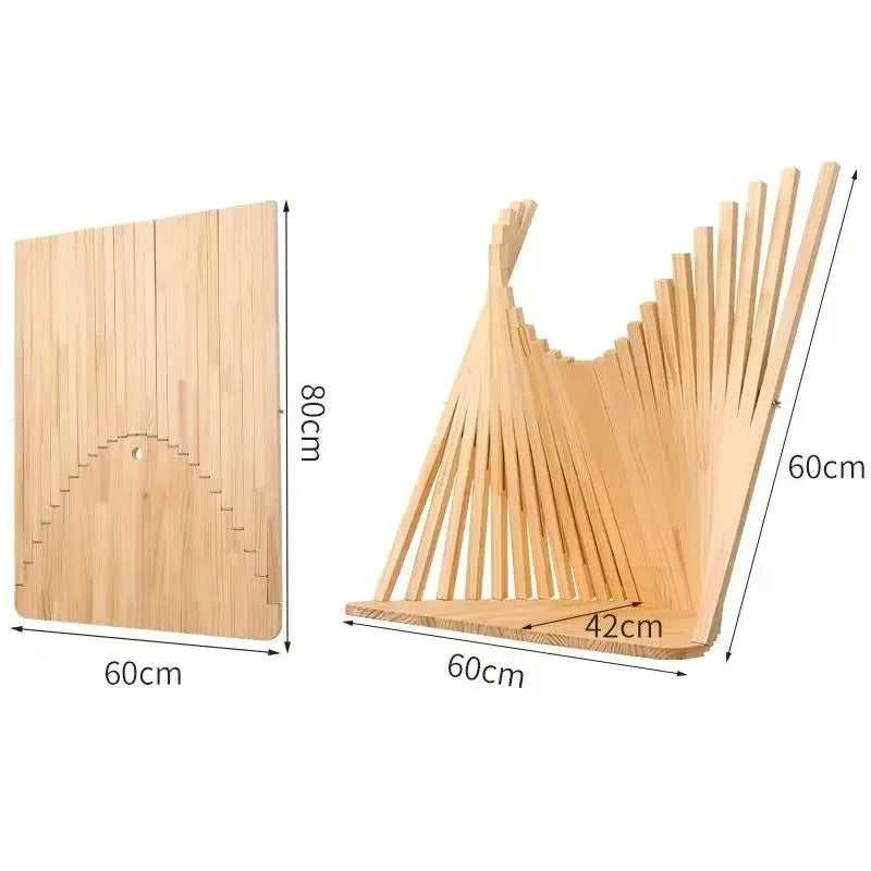 Folded Minimalist Wall Mounted Computer Desk Solid Wood Foldable Space Saving Office Table