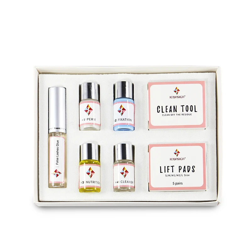 ICONSIGN Eyelash Perm Kit Lash Lift Tools With Rods YBrushes