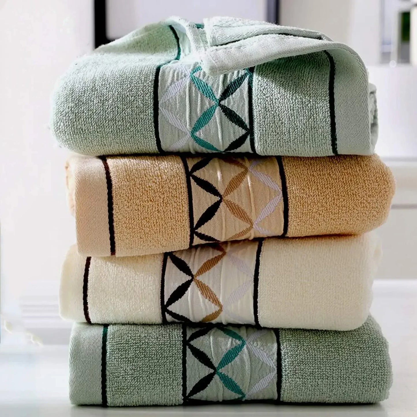 Zhejiang 4 Pack Pure Cotton Hand Towels 100 Percent Cotton