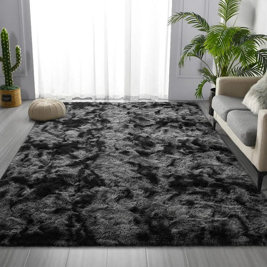 Lochas Super Soft Plush Tie Dye Velvet Rug For Living Room Bedroom Home Decor Kids Room