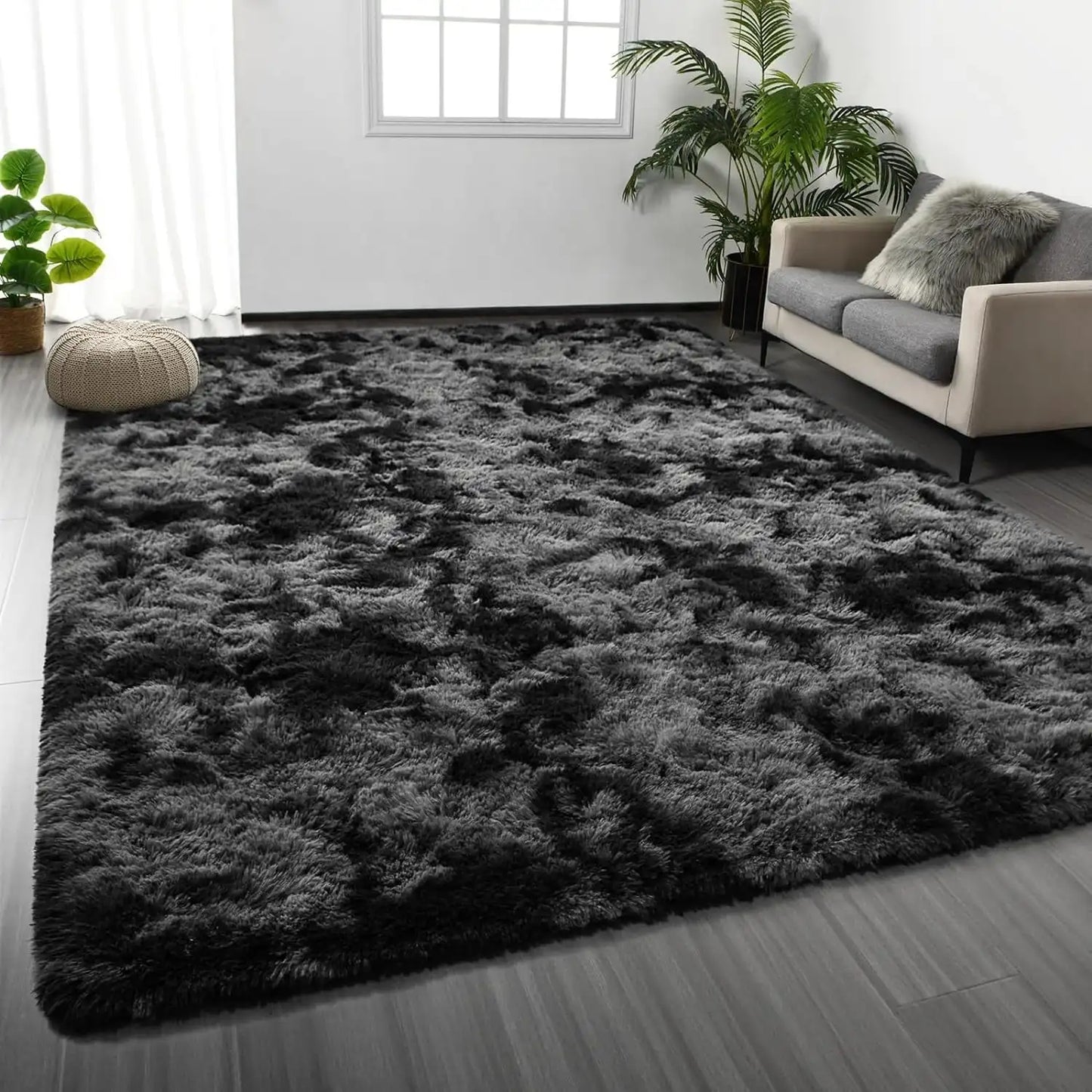 Lochas Super Soft Plush Tie Dye Velvet Rug For Living Room Bedroom Home Decor Kids Room