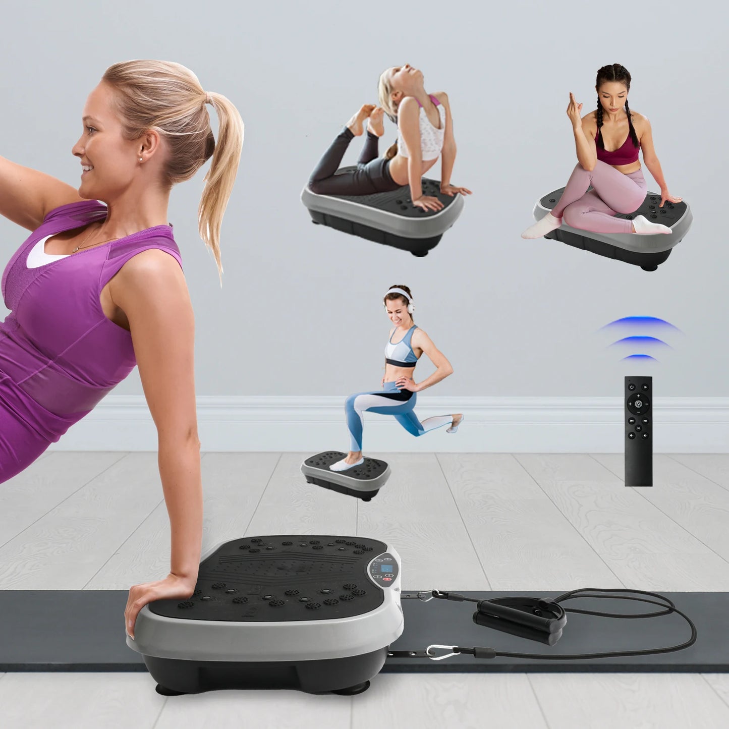 H Vibration Plate Exercise Machine For Body Fat Burning