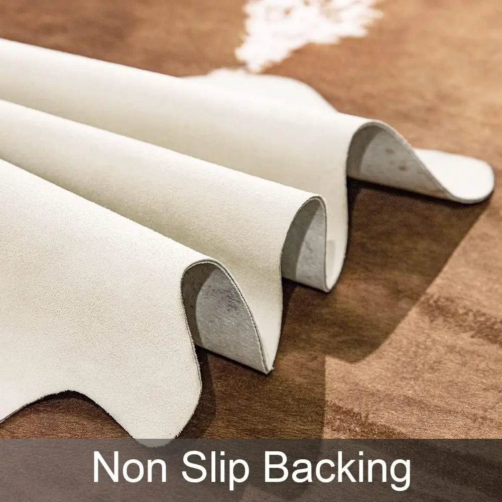 NOAHAS Faux Fur Cow Hide Rug Carpet for Bedroom Living Room Western Style Decorative