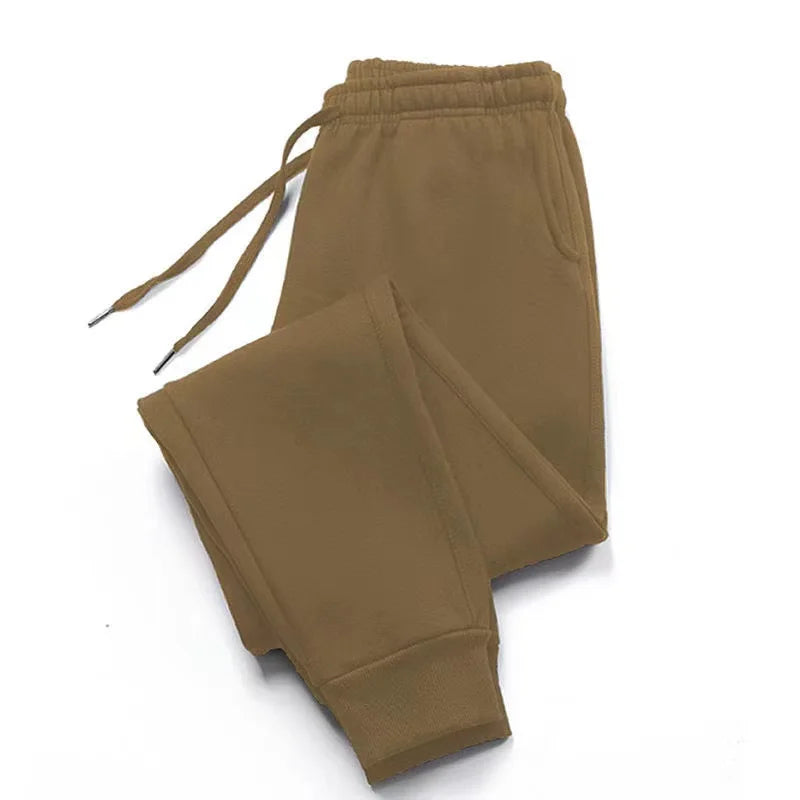 Unisex Fleece Jogger Sweatpants Casual Streetwear For Running