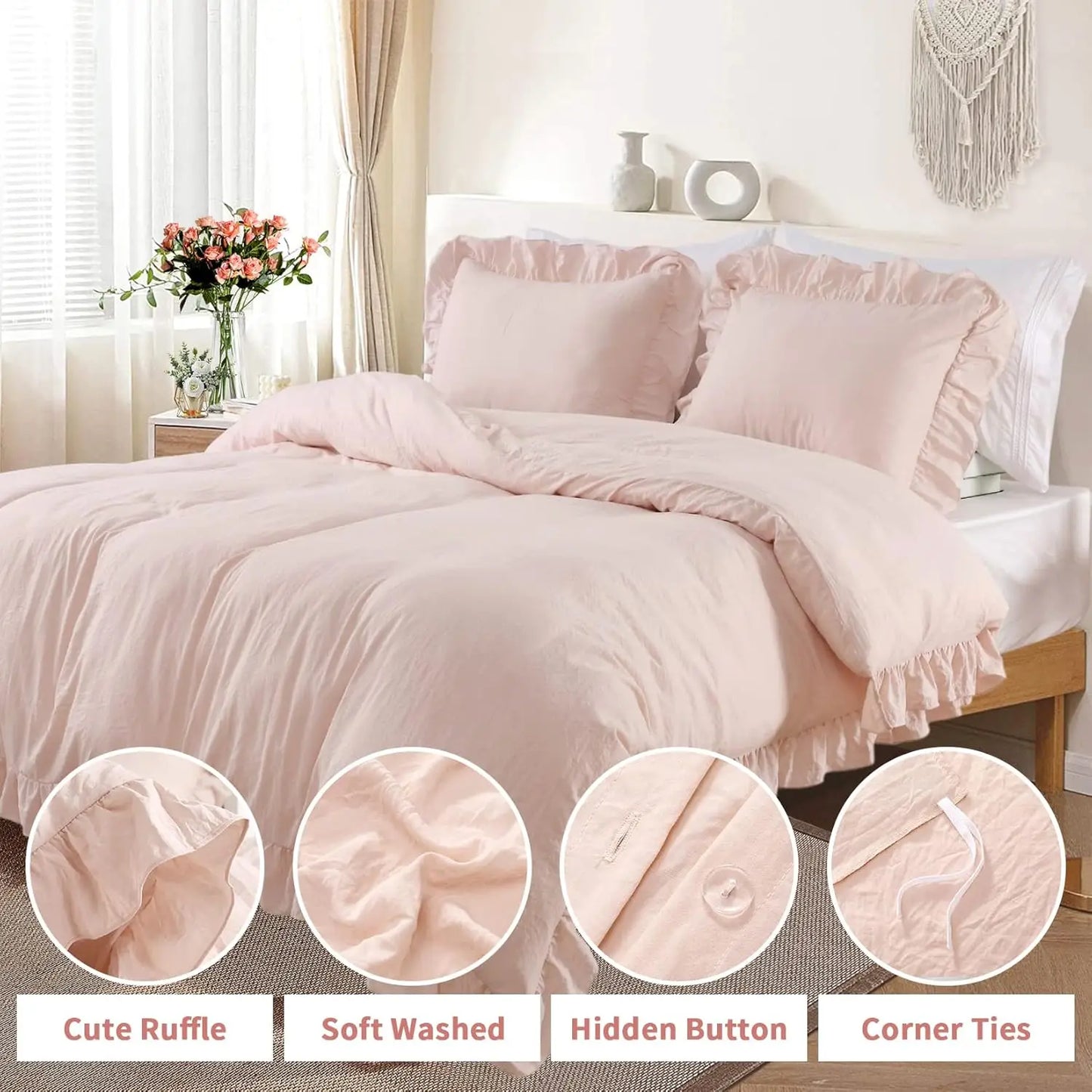 Guangdong Crafted Weaving Duvet Cover Ensemble With Premium Pillowcases Microfiber