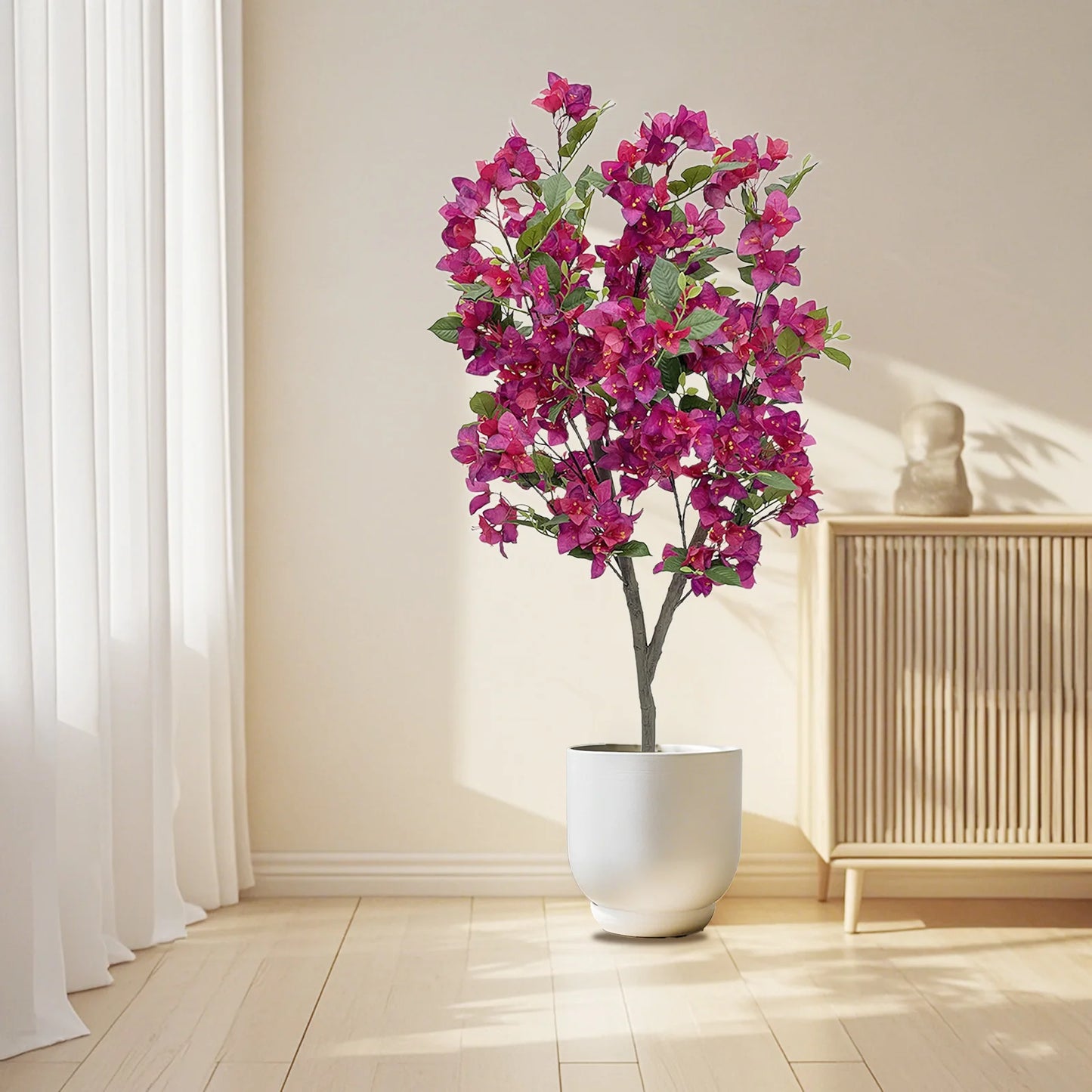 HiMISCN Bougainvillea Artificial Tree For Photography Studio Office Decor