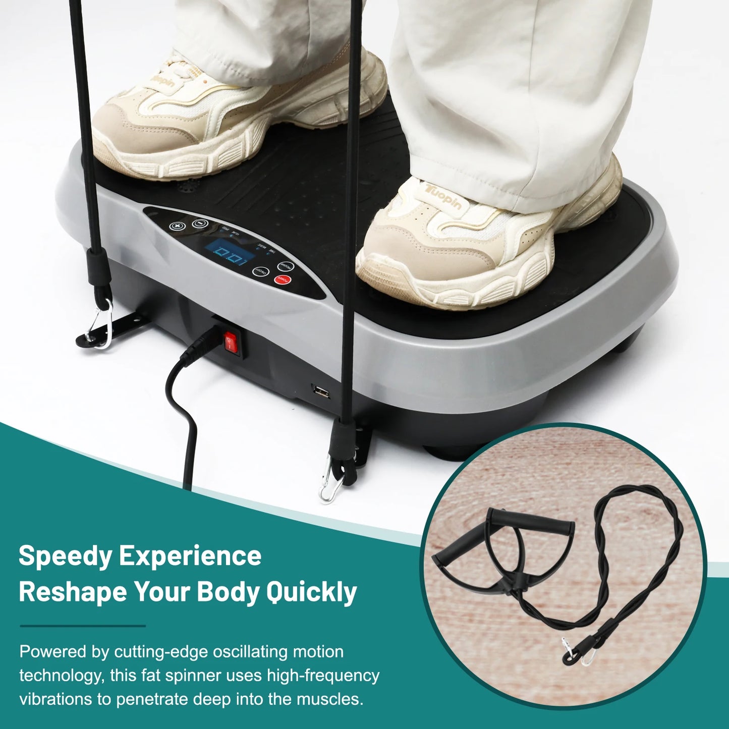 H Vibration Plate Exercise Machine For Body Fat Burning
