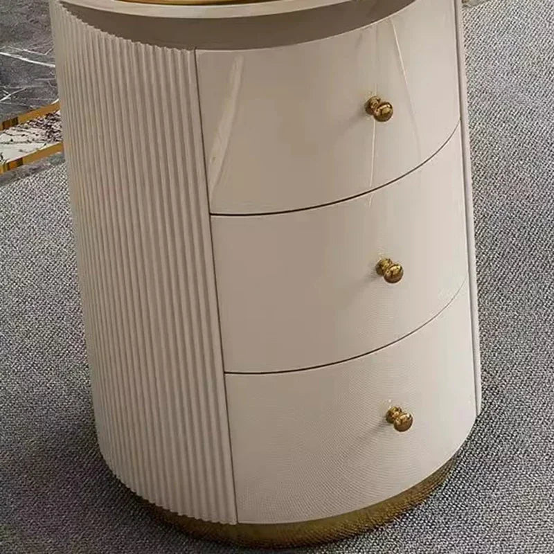 Executive Ergonomic Laminated Solidwood Computer Desk Featuring Gilded Metal Legs