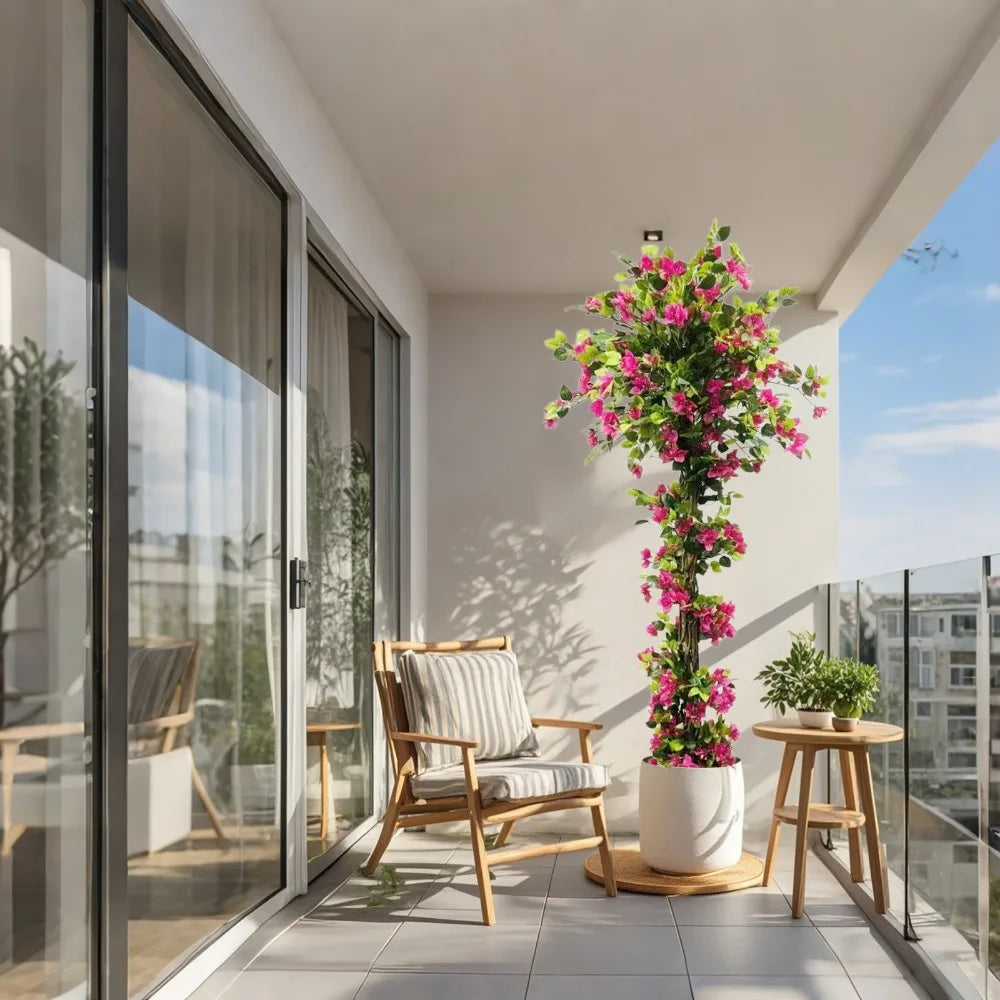Guangdong Artificial Bougainvillea Tree For Indoor Outdoor Decor Silk Leaves Premium Quality