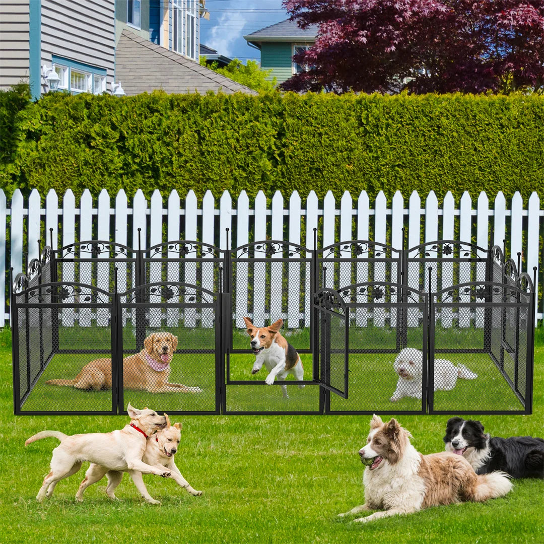 Bingopa Heavy Duty Dog Playpen Outdoor Indoor Metal Fence