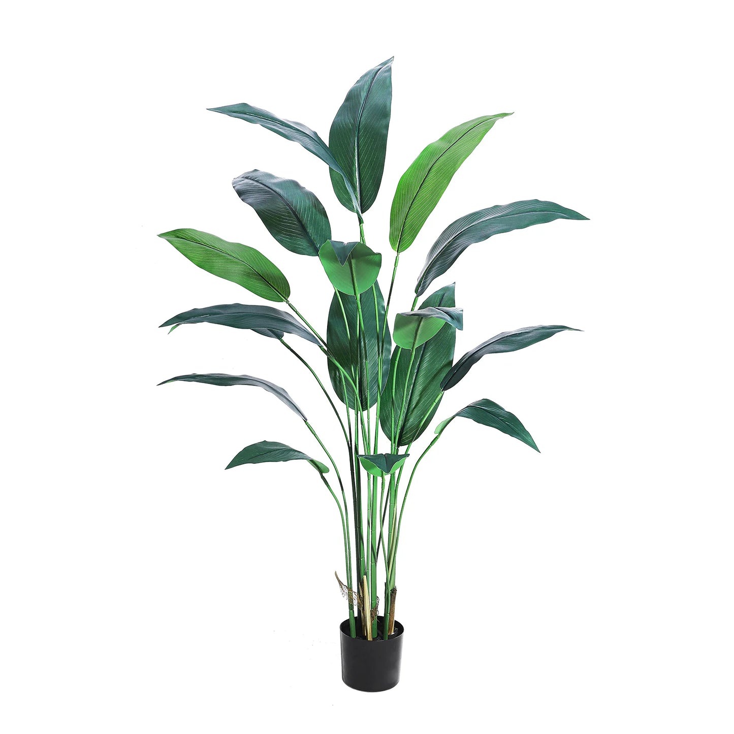 StudysetCN Artificial Bird Of Paradise Plant Faux Palm Tree For Indoor Outdoor Decor
