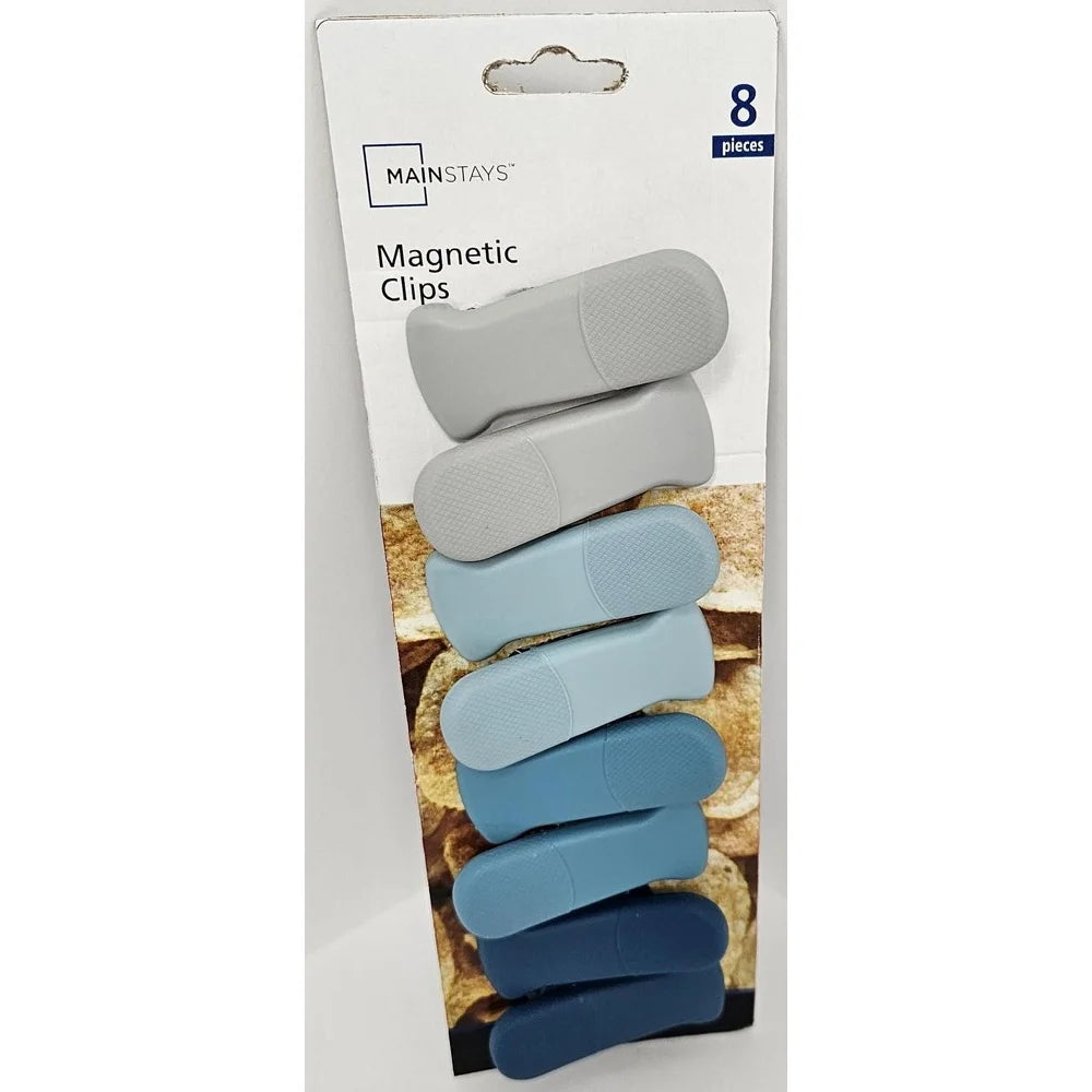 Magnetic Bag Clips Set 8 Piece Durable Kitchen Food Storage Clips For Home Office Organization