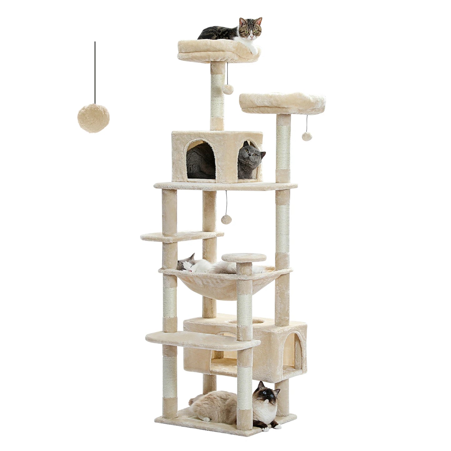 PAWZ Road Cat Tree Tower For Indoor Cats Sisal Posts