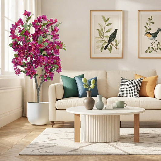 HiMISCN Bougainvillea Artificial Tree For Photography Studio Office Decor