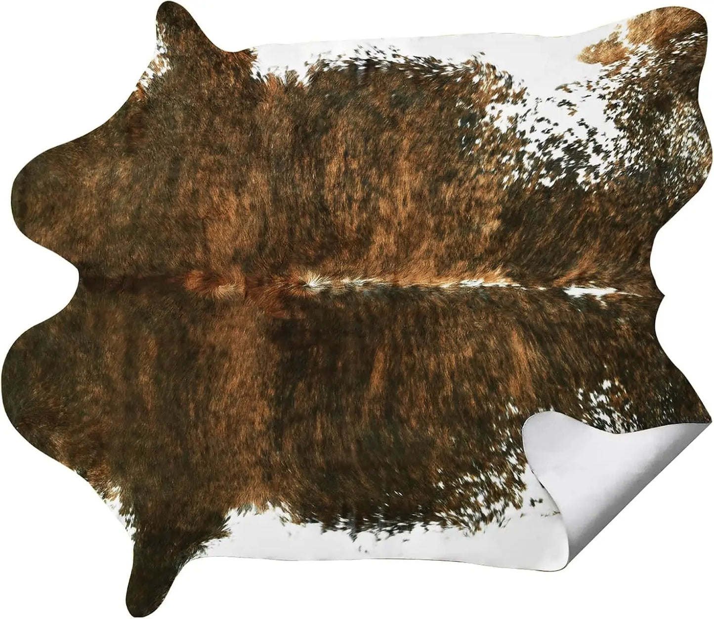 NOAHAS Faux Fur Cow Hide Rug Carpet for Bedroom Living Room Western Style Decorative