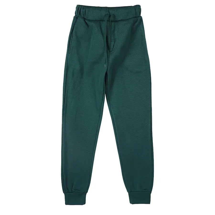 Unisex Fleece Jogger Sweatpants Casual Streetwear For Running