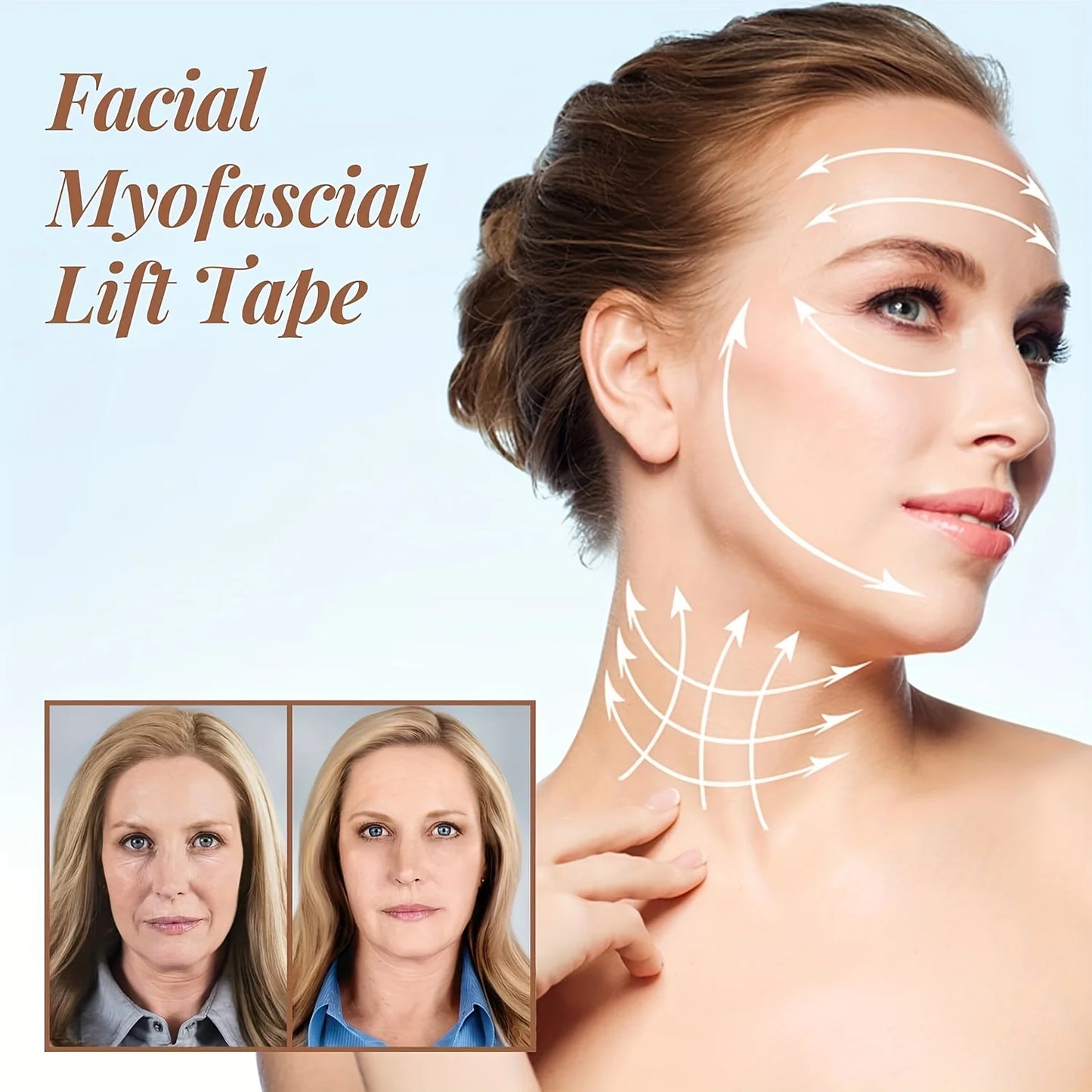 Face and Neck Wrinkle Removal Tape High Elasticity