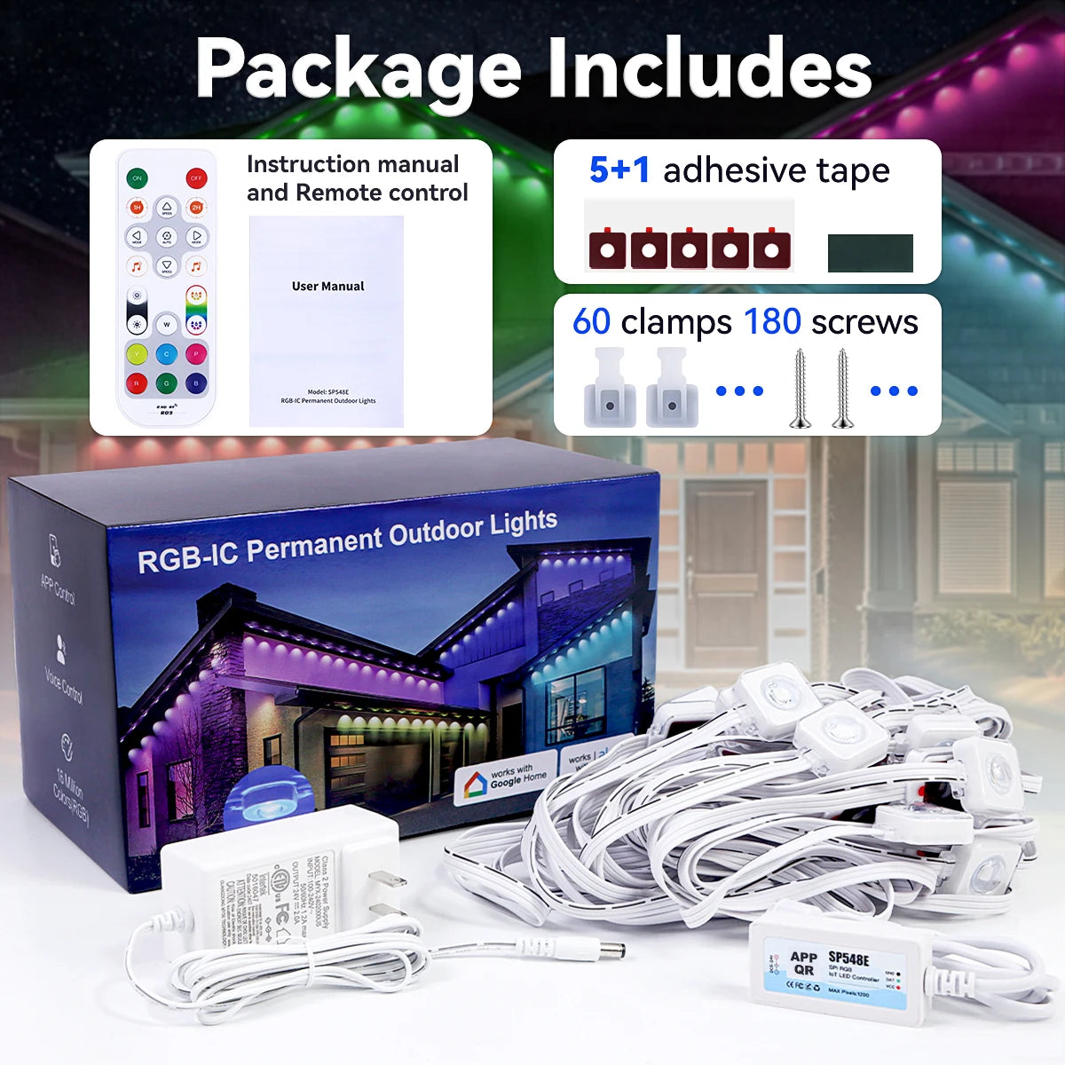 Aiopp Permanent Outdoor Lights Smart RGB IP68 Waterproof IlluminationTechnologies