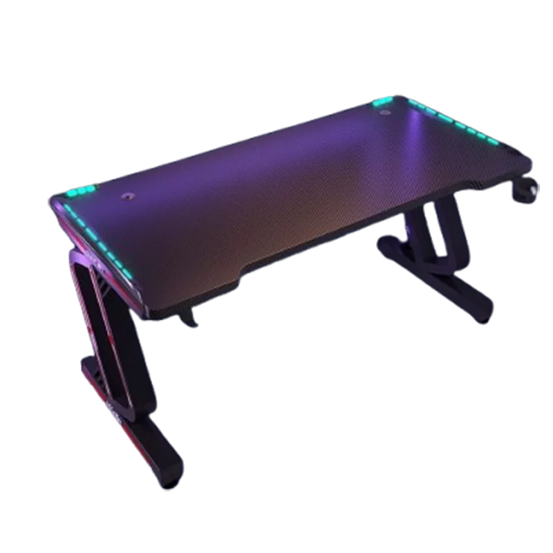 PremiumLED RGB Gaming Workstation With Premium Ergonomic Durable Steel OfficeEnvironment