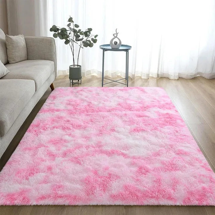 Lochas Super Soft Plush Tie Dye Velvet Rug For Living Room Bedroom Home Decor Kids Room