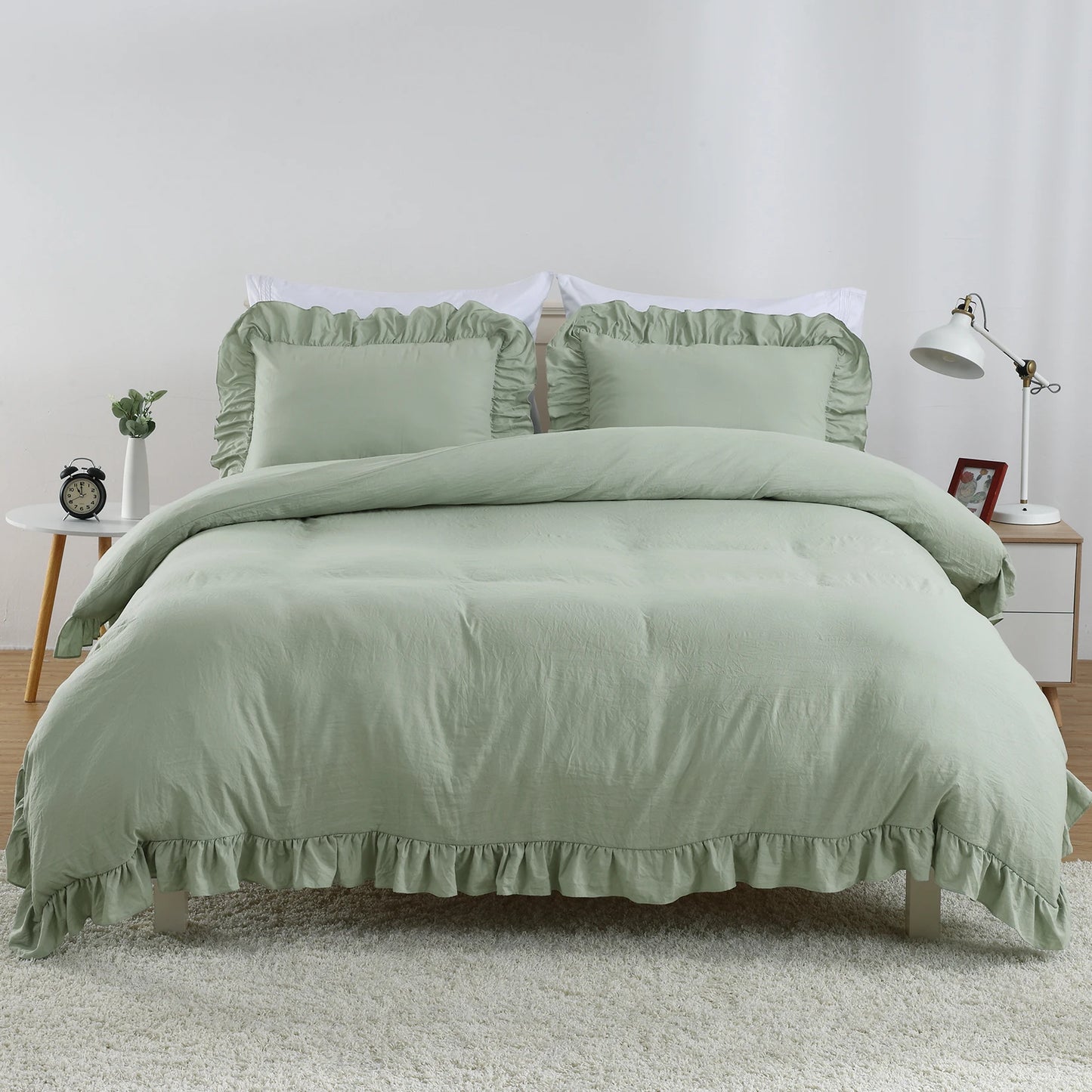 Guangdong Crafted Weaving Duvet Cover Ensemble With Premium Pillowcases Microfiber