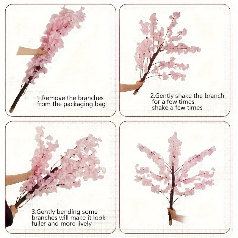Handcrafted Artificial Cherry Blossom Tree For Exquisite Oriental Interiors Decor
