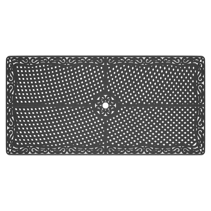 General Outdoor 7-Piece Cast Aluminum Dining Set With Swivel Chairs