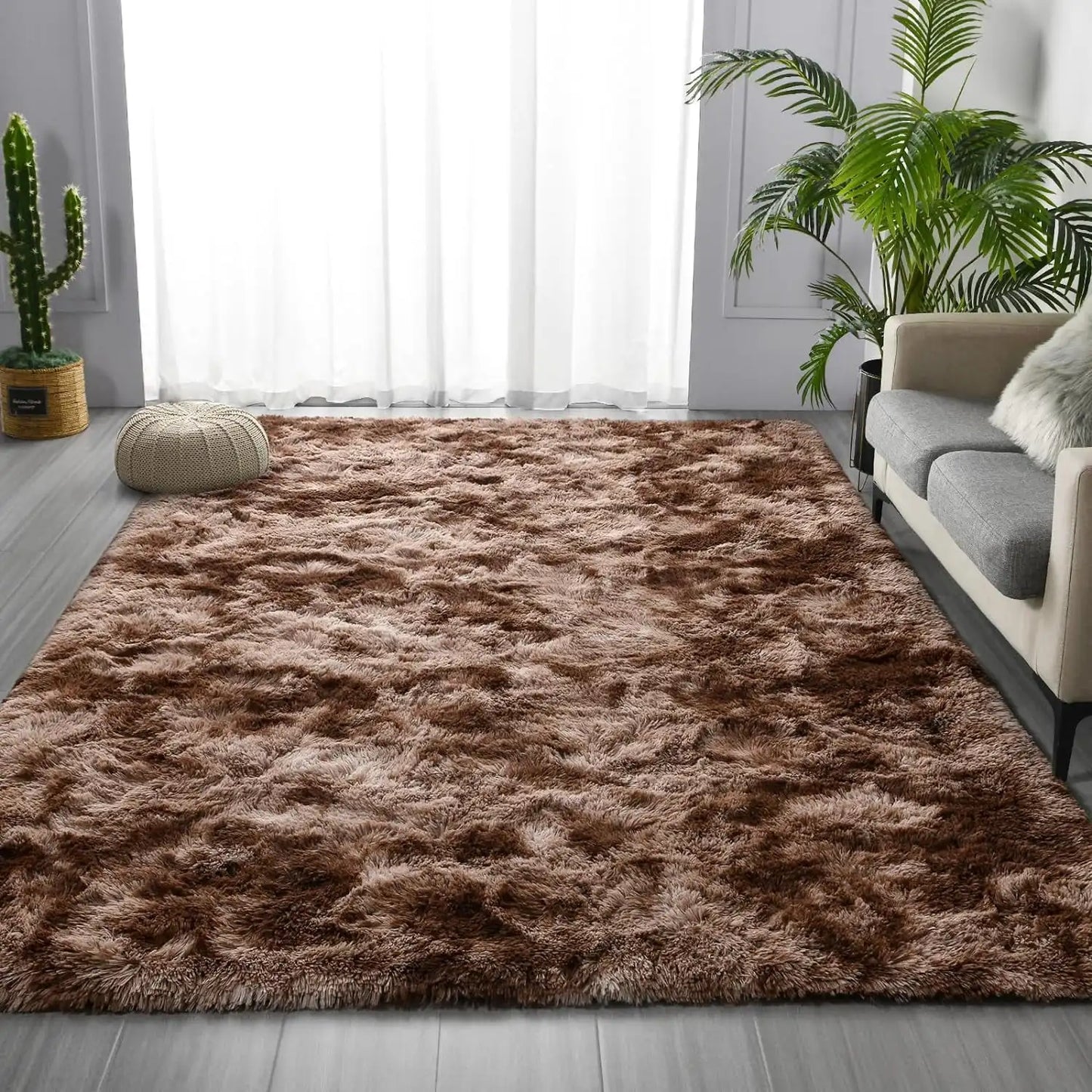 Lochas Super Soft Plush Tie Dye Velvet Rug For Living Room Bedroom Home Decor Kids Room