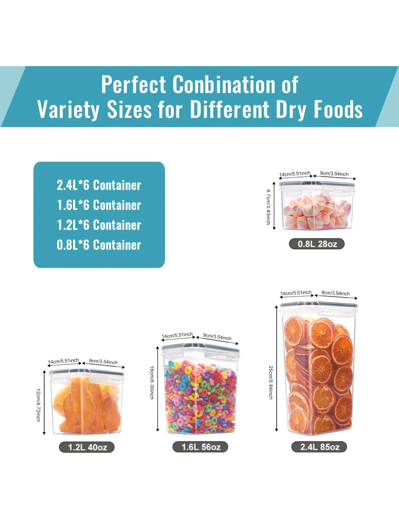 24 Piece Airtight Food Storage Containers With Lids For Pantry