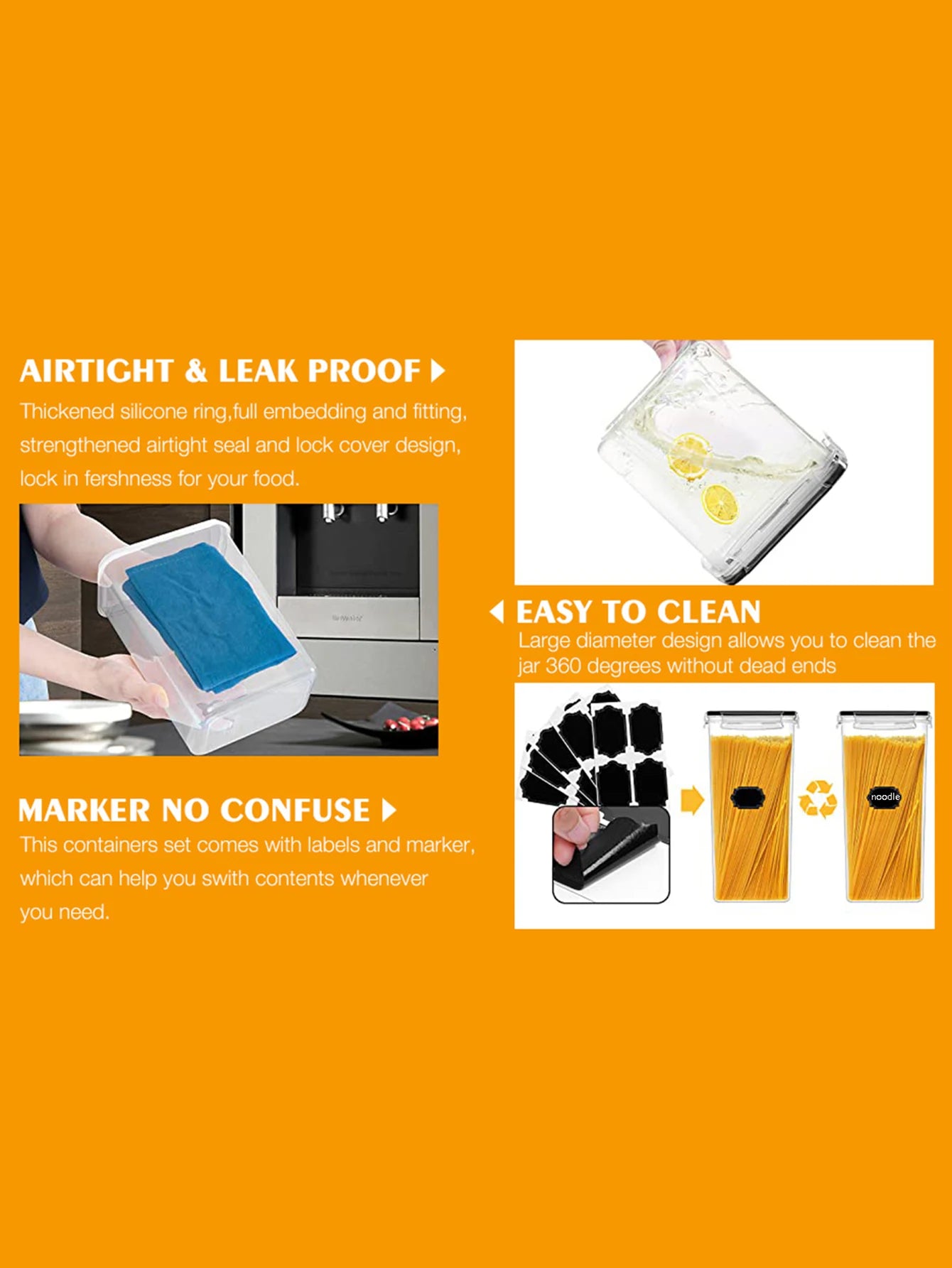 24 Piece Airtight Food Storage Containers With Lids For Pantry