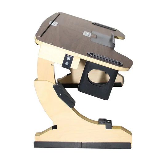 Folded Wooden Laptop Desk Bed Tray With Adjustable Angles Portable Notebook Table