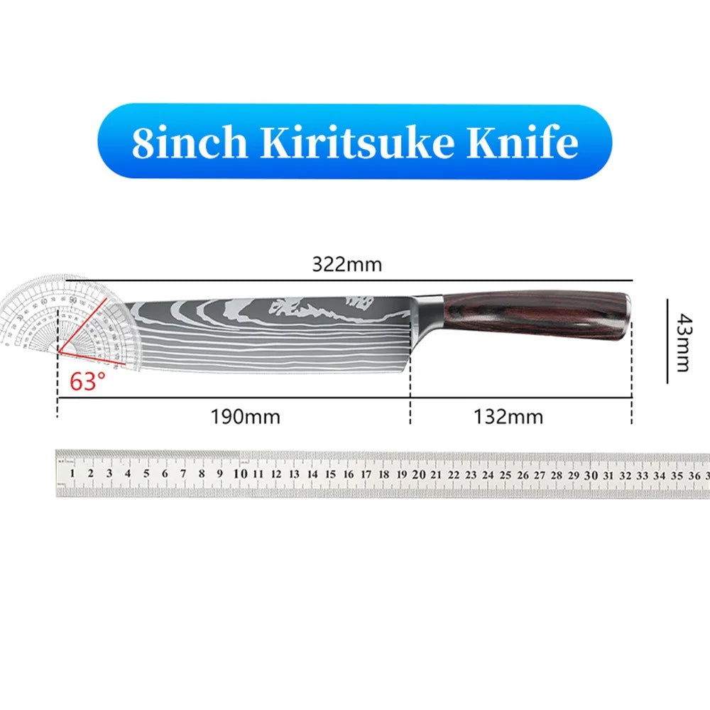 MDHAND Kiritsuke Knife Professional Japanese Chef Knife Stainless Steel Precision