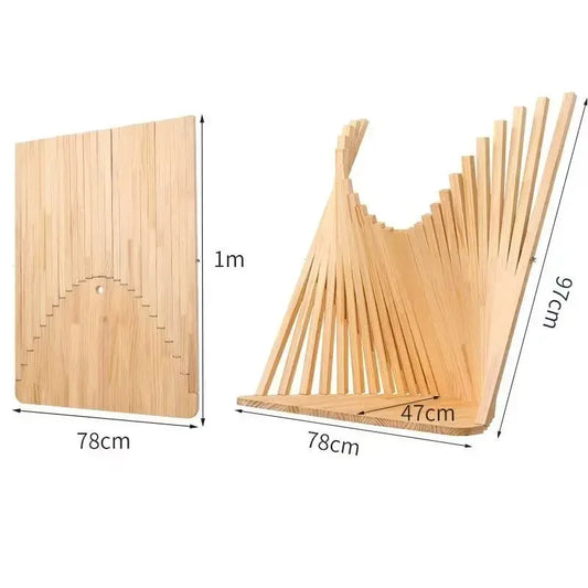 Folded Minimalist Wall Mounted Computer Desk Solid Wood Foldable Space Saving Office Table