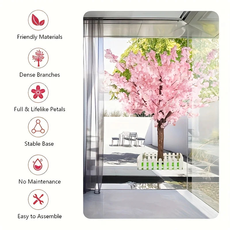 Handcrafted Artificial Cherry Blossom Tree For Exquisite Oriental Interiors Decor
