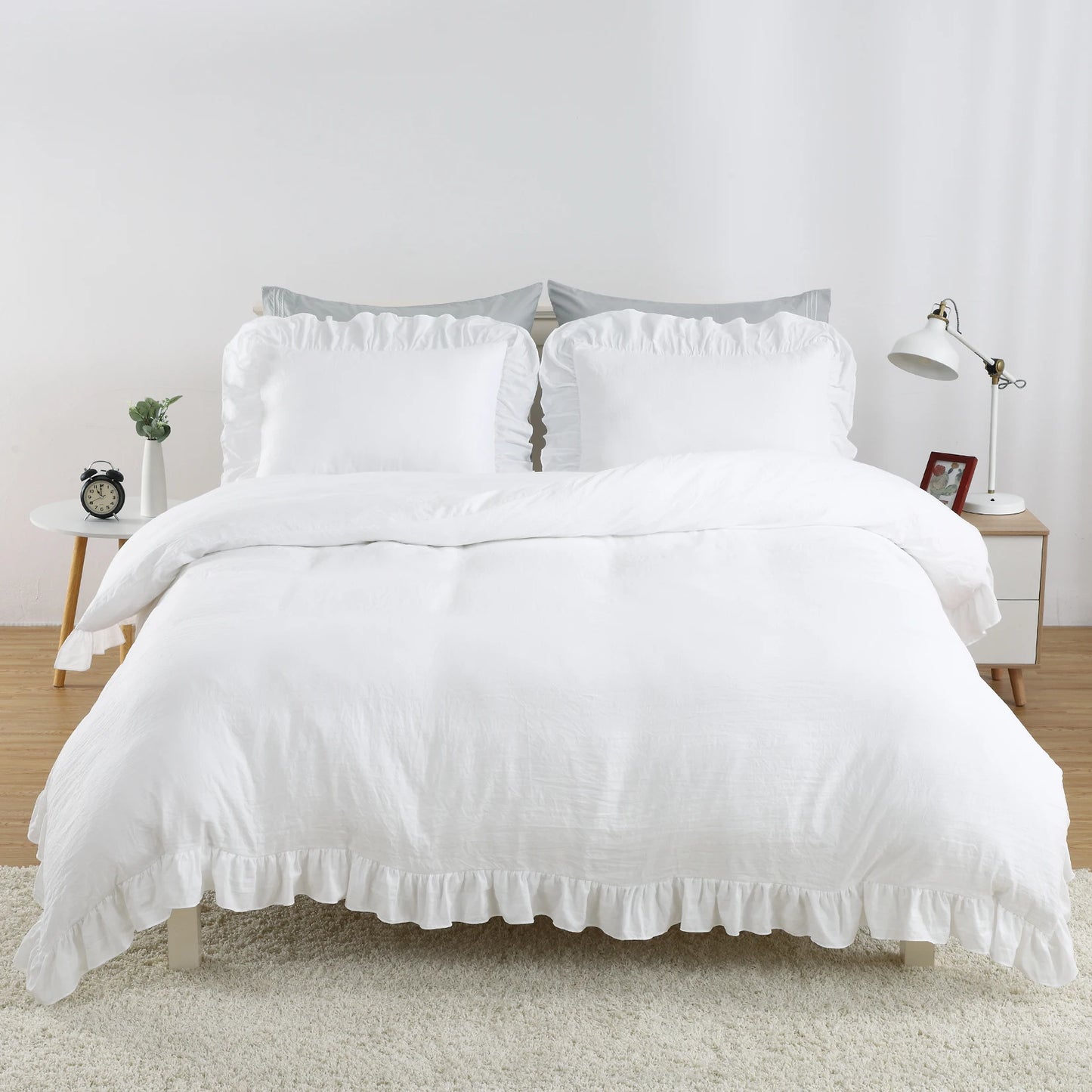 Guangdong Crafted Weaving Duvet Cover Ensemble With Premium Pillowcases Microfiber