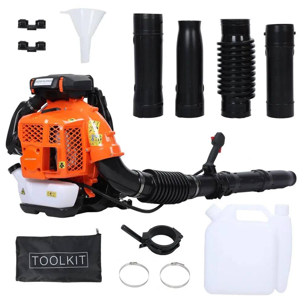 80cc Backpack Gas Leaf Blower 900 CFM IndustrialGradePerformance Debris Clearing