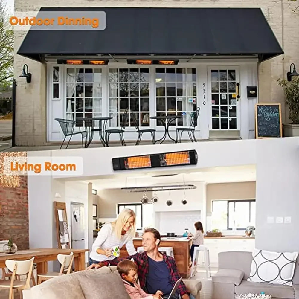 XMSJ Infrared Electric Patio Heater 3000W Carbon Fiber